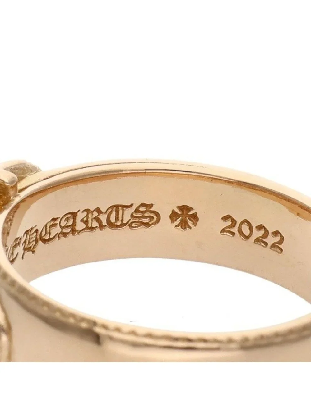 Chrome Hearts 22k Belted Gunslinger Small Gold Ring